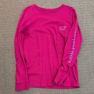 Vineyard Vines women’s fuscia  Long Sleeve Tee